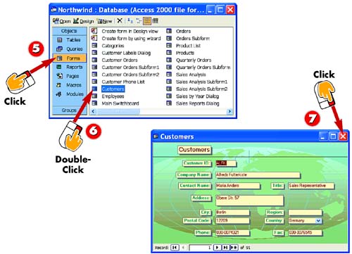 Using The Objects Bar :: Part 1. Learning Access Basics :: Microsoft ...