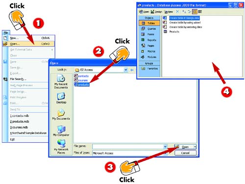 Opening An Existing Database :: Part 2. Creating Databases And Tables ...