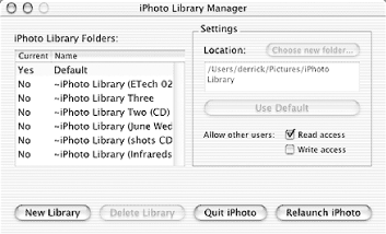 iphoto library manager keeps quitting iphoto