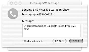 phone call sms mac