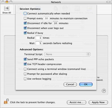 Configuring Your Mac for Internet Access :: Chapter 10. Connecting Your