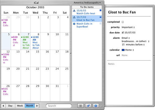 setup calendar on macos server 5.4