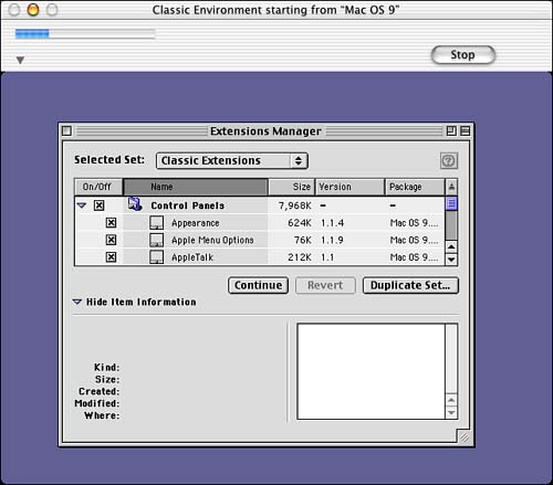 how to run a cd for mac os x classic environment