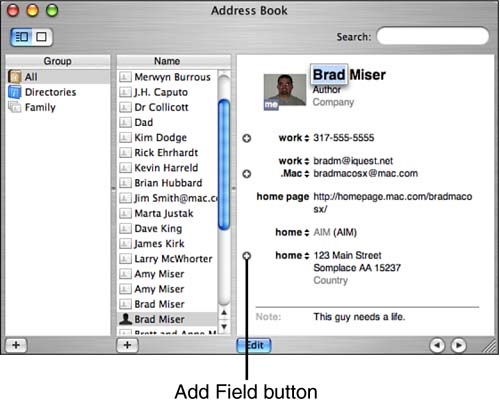 mac email address book